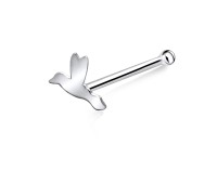 Flying Bird Silver Bone Nose Stud NSKD-136